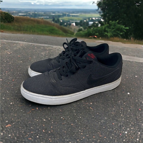 NIKE SB Check Skateboarding Dunk Shoes Black Gray Mens Size 11.5 Fast Shipping - Picture 6 of 12